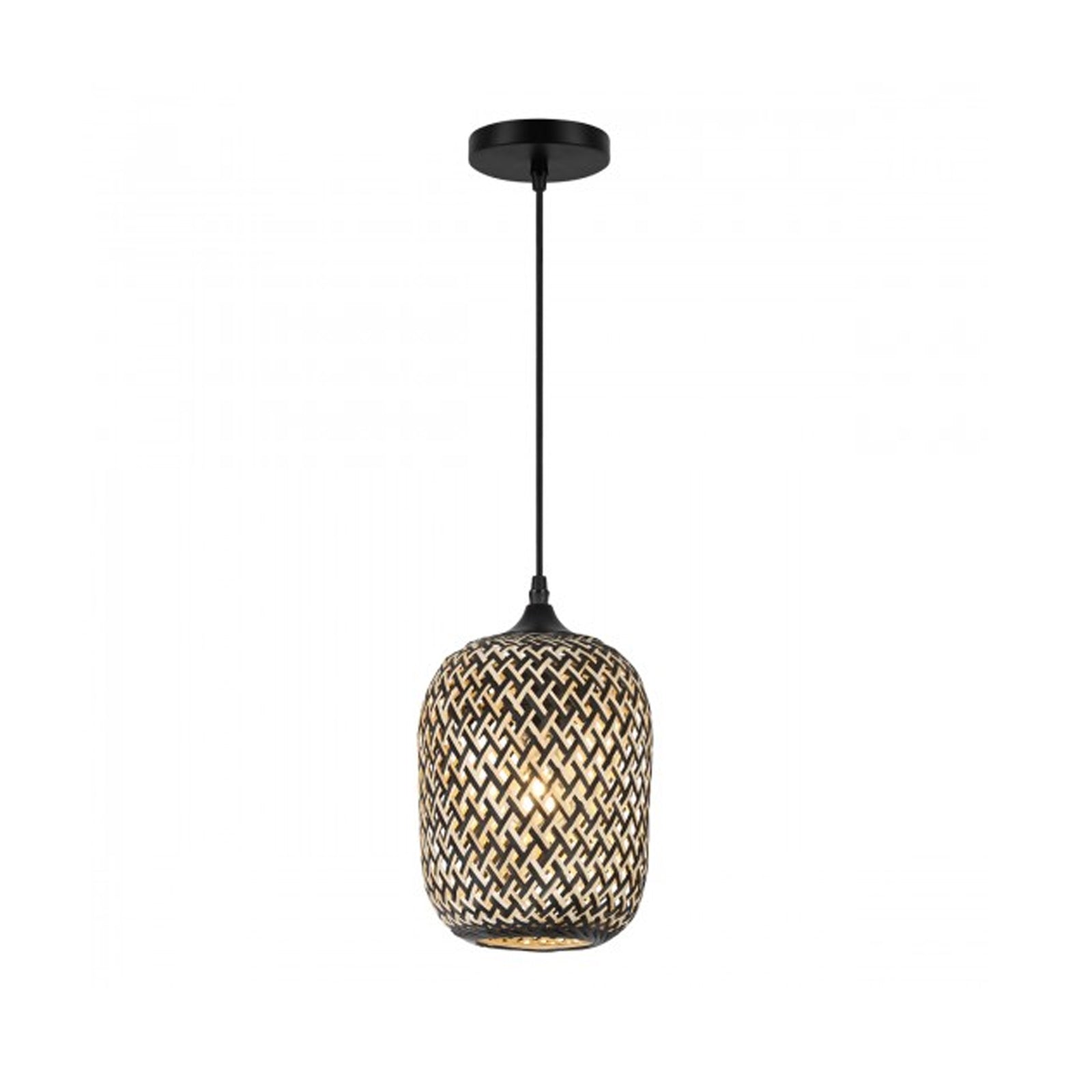 Lámpara Colgante Bambú 40W Calux 7009-E27/BMB